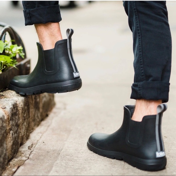NEW TOTES Cirrus Men’s Chelsea Ankle Rain Boot - Picture 3 of 10